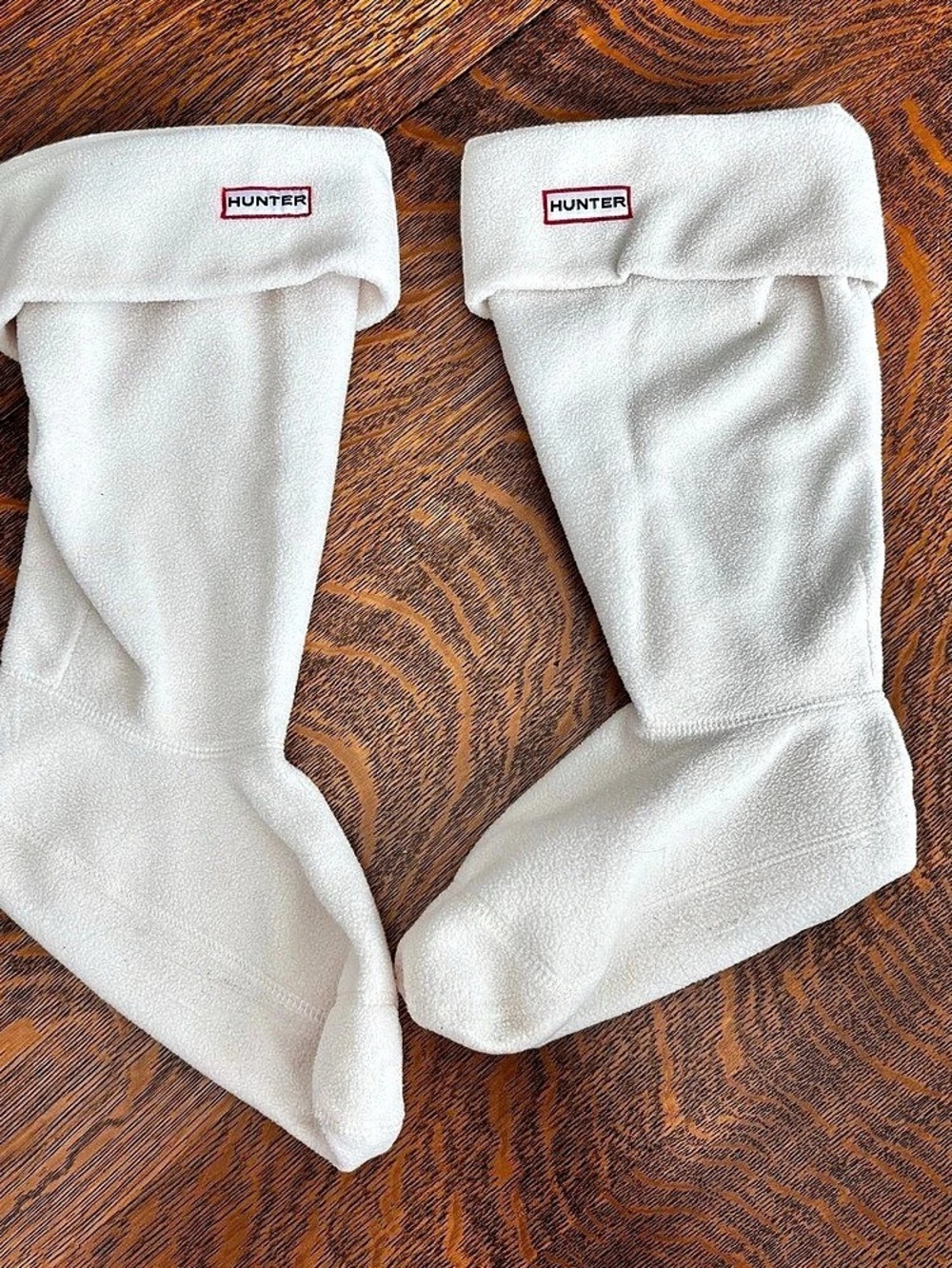 Hunter Original Fleece Tall Boot Socks White